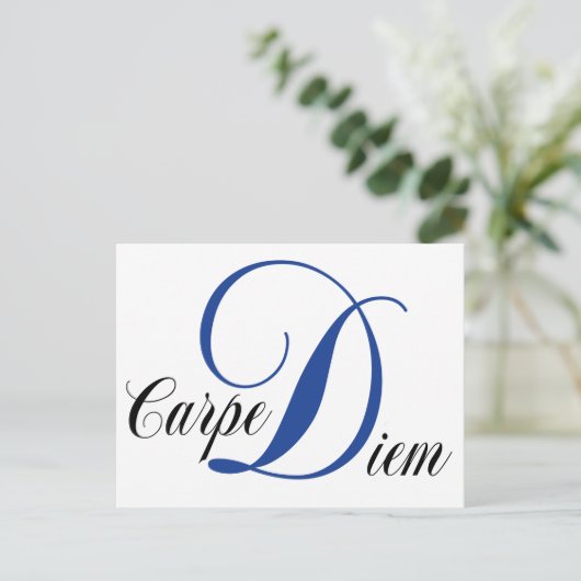 Carpe Diem Briefkaart (Staand voorkant)