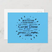 Carpe Diem Briefkaart (Voorkant / Achterkant)