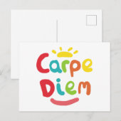 Carpe Diem Briefkaart (Voorkant / Achterkant)