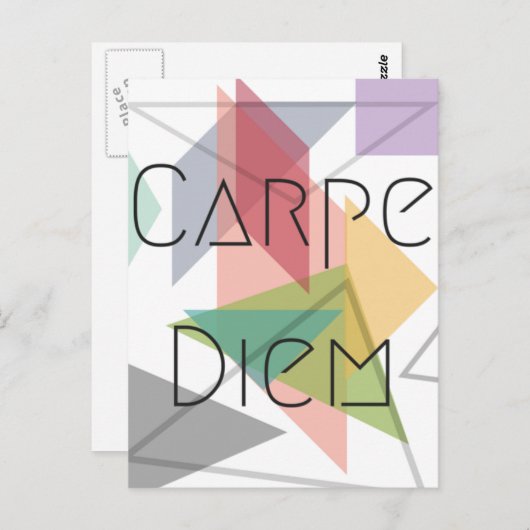 Carpe Diem Briefkaart (Voorkant / Achterkant)