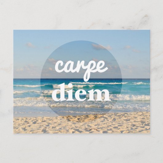 Carpe Diem Briefkaart (Voorkant)