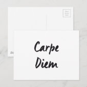Carpe diem briefkaart (Voorkant / Achterkant)
