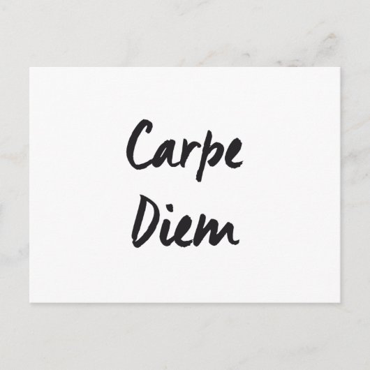 Carpe diem briefkaart (Voorkant)