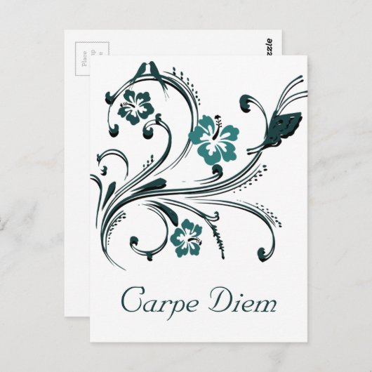 Carpe Diem Briefkaart (Voorkant / Achterkant)