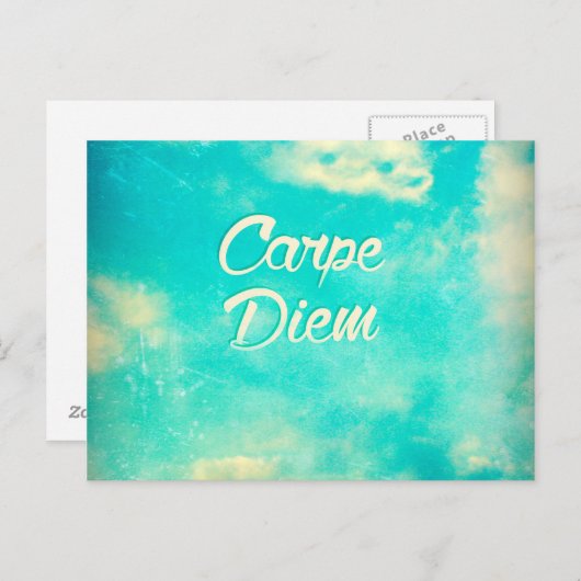 Carpe Diem Briefkaart (Voorkant / Achterkant)