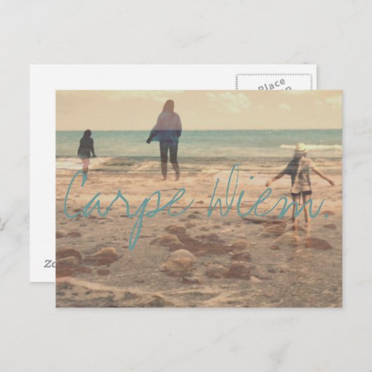 Carpe Diem. Briefkaart (Voorkant / Achterkant)