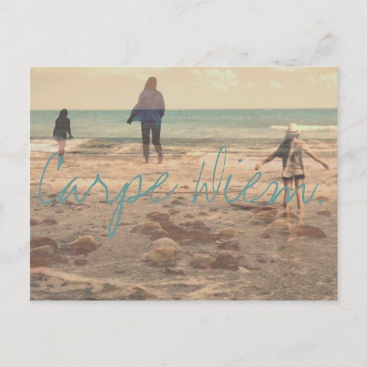 Carpe Diem. Briefkaart (Voorkant)
