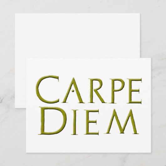 Carpe Diem Briefkaart (Voorkant / Achterkant)