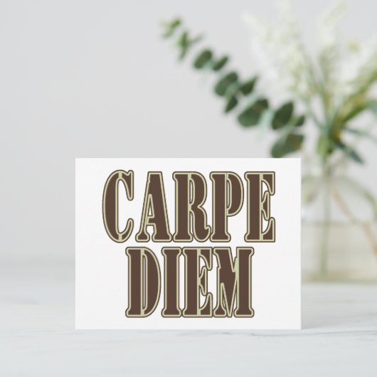 Carpe Diem Briefkaart (Staand voorkant)