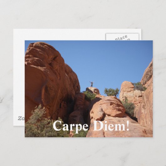 Carpe Diem! Briefkaart (Voorkant / Achterkant)