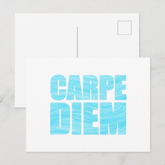 Carpe Diem Briefkaart (Voorkant / Achterkant)