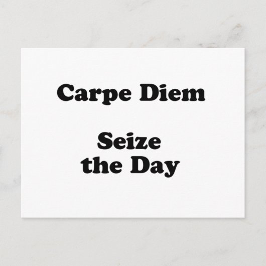 carpe diem briefkaart (Voorkant)