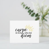 Carpe Diem Briefkaart (Staand voorkant)