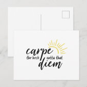 Carpe Diem Briefkaart (Voorkant / Achterkant)