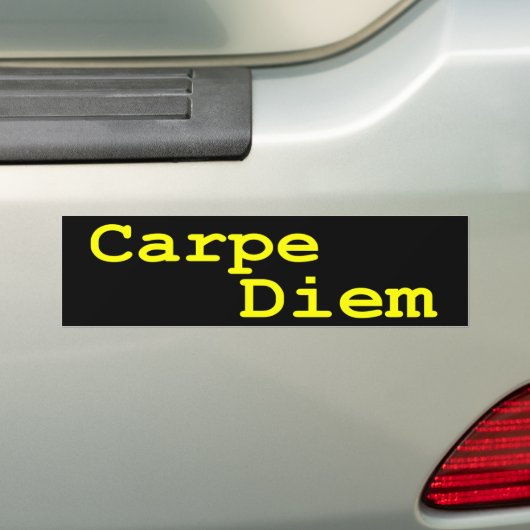 Carpe Diem Bumpersticker (Op auto)