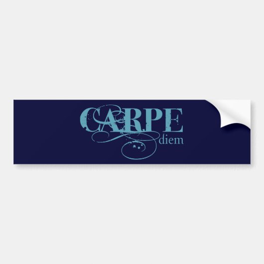 Carpe Diem Bumpersticker (Voorkant)