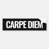 Carpe Diem bumperstickers voor auto's (Voorkant)