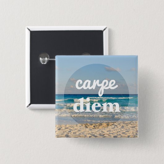 Carpe Diem Button (Voorkant /achterkant)