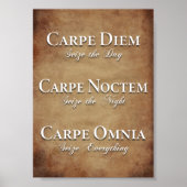 Carpe Diem, Carpe Noctem, Carpe Omnia Poster (Voorkant)