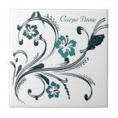 Carpe Diem Ceramic Tile Tegeltje (Voorkant)