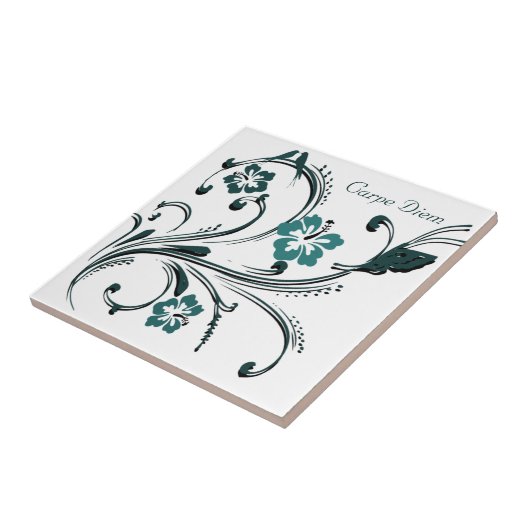 Carpe Diem Ceramic Tile Tegeltje (Zijkant)