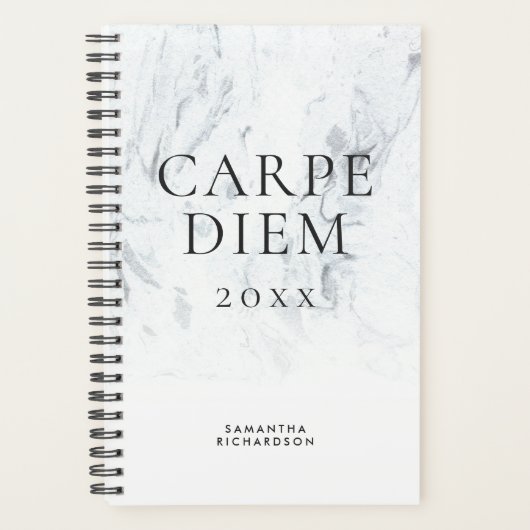 Carpe Diem Chic Marble Motivatie Planner (Voorkant)
