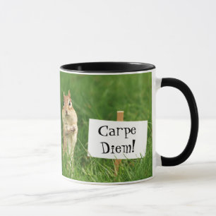 Carpe Diem! Chipmunk met gebarentaal Mok