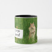 Carpe Diem! Chipmunk met gebarentaal Mok (Midden)