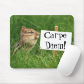 Carpe Diem! Chipmunk met gebarentaal Muismat (Met muis)