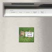 Carpe Diem. Chipmunk met teken Magneet (Insitu (Vaatwasser))