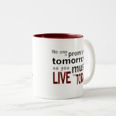 Carpe Diem Coffee Mok (Voorkant rechts)