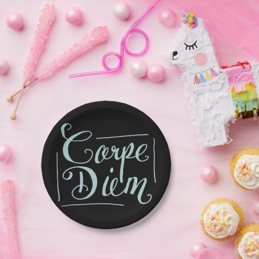 Carpe Diem Fancy Papieren Bordje (Feest)