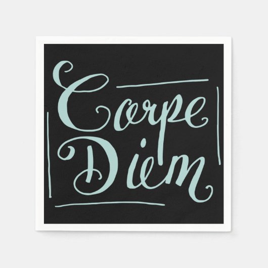 Carpe Diem Fancy Servet (Voorkant)