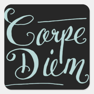 Carpe Diem Fancy Vierkante Sticker