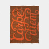 Carpe Diem' Fleece Deken (Voorkant)