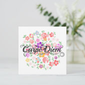Carpe Diem Floral Garden Kaart (Staand voorkant)