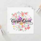 Carpe Diem Floral Garden Kaart (Voorkant / Achterkant in situ)