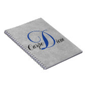 Carpe Diem Flowing Script Notitieboek (Rechterzijde)