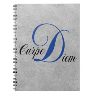 Carpe Diem Flowing Script Notitieboek