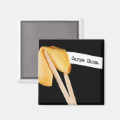 Carpe Diem Fortune Cookie Magneet (Voorkant / Achterkant)