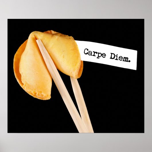 Carpe Diem Fortune Cookie Poster (Voorkant)