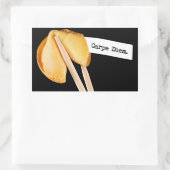 Carpe Diem Fortune Cookie Rechthoekige Sticker (Tas)
