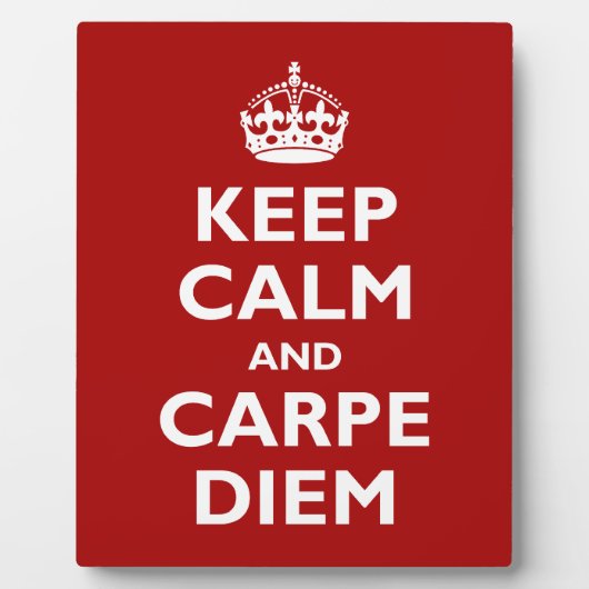 Carpe Diem! Fotoplaat (Voorkant)