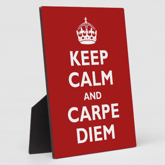 Carpe Diem! Fotoplaat (Zijkant)