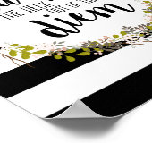 Carpe Diem Funny Inspirerend Quote Art Print (Hoek)