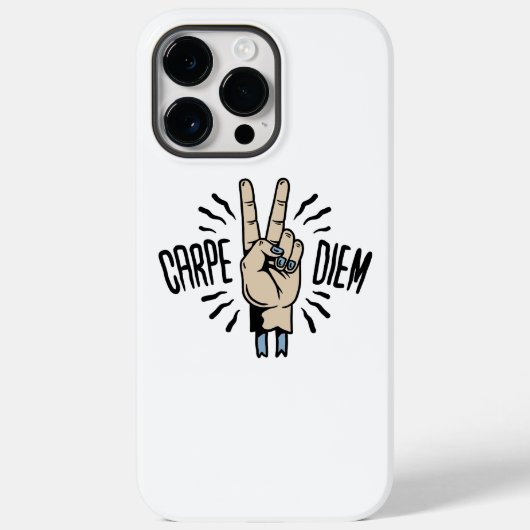 Carpe Diem Funny Retro Motivatie Quote Case-Mate iPhone Case (Achterkant)