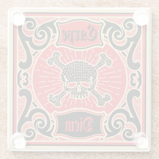 Carpe Diem Glazen Onderzetter (Achterkant)