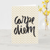 Carpe Diem Greeting Card Kaart (Gele Bloem)