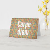 Carpe diem, Grijp de dag, Betekenis citaten Kaart (Gele Bloem)