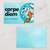 Carpe Diem - Grijp de dag! Kaart Notitiekaartje (Voorkant / Achterkant)